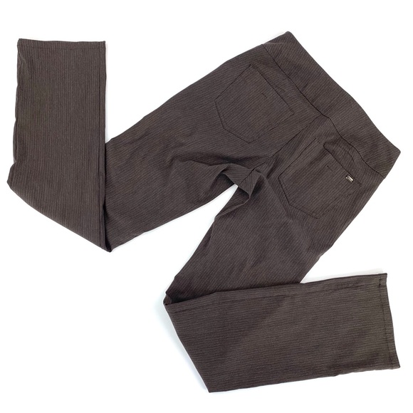 Point Zero Nicole Benisti Brown Pinstriped Slim Fit Straight Leg Pants, 11 - Picture 2 of 13